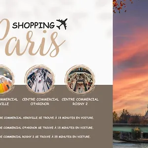 1 Chambre Proche Gare Rer B Vert Galant - Parking Et Balcon Prive - Proche Aeroport Roissy Cdg - Parc Des Expositions - Paris - Stade De France - Asterix - Disneyland Paris Appartement Villepinte (Seine-Saint-Denis)